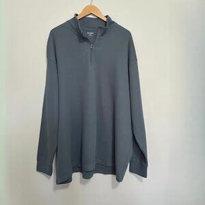 OLD NAVY French Rib 1/4-Zip Pullover Sweater for Men NWT Size 3XL Wintry Waters